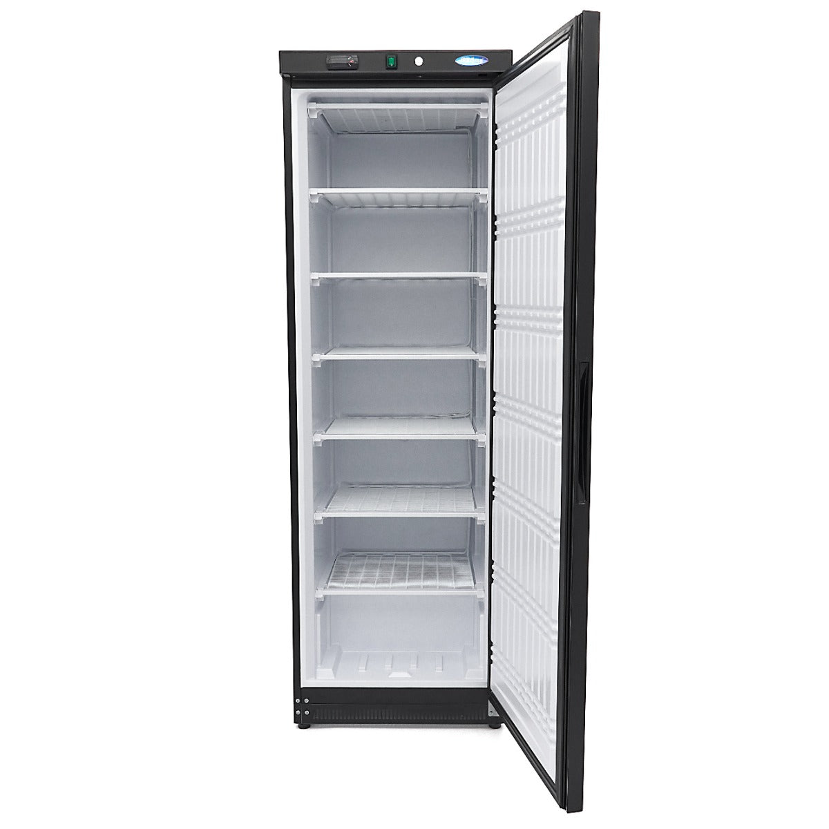 Fryser - 400L - 6 Faste hylder - Sort