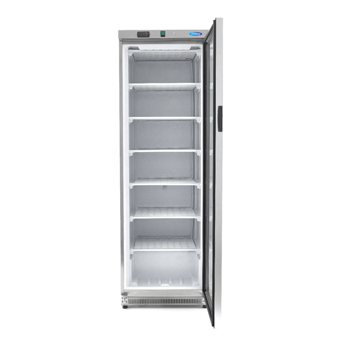 Fryser - 400L - Rustfrit stål - med glasdør