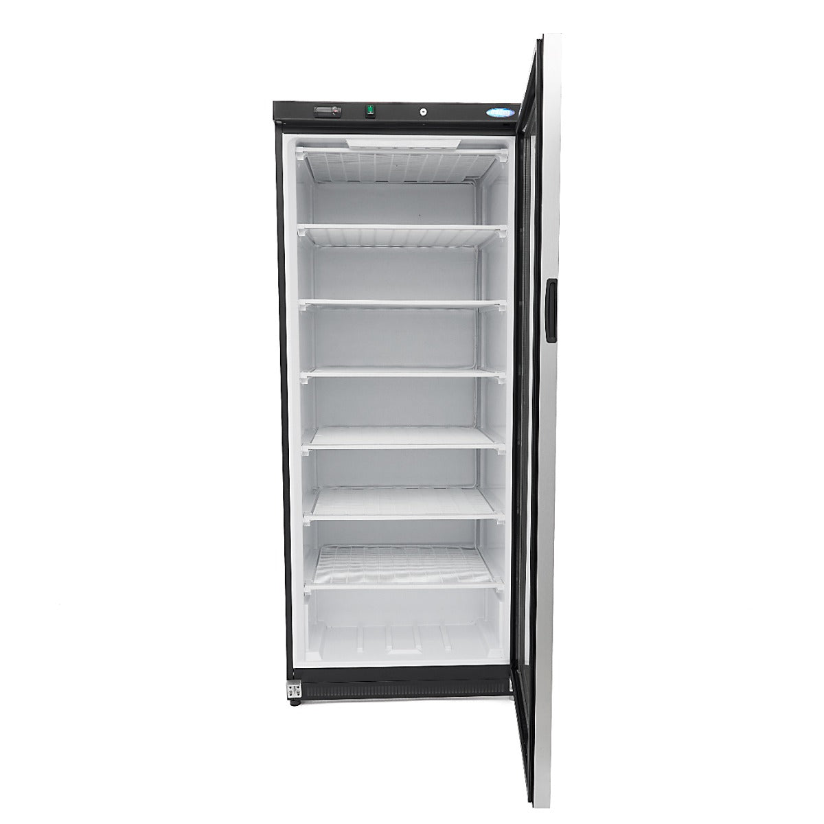 Fryser - 600L - Sort - med glasdør