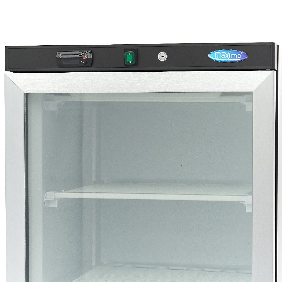Fryser - 400L - Sort - med glaslåge