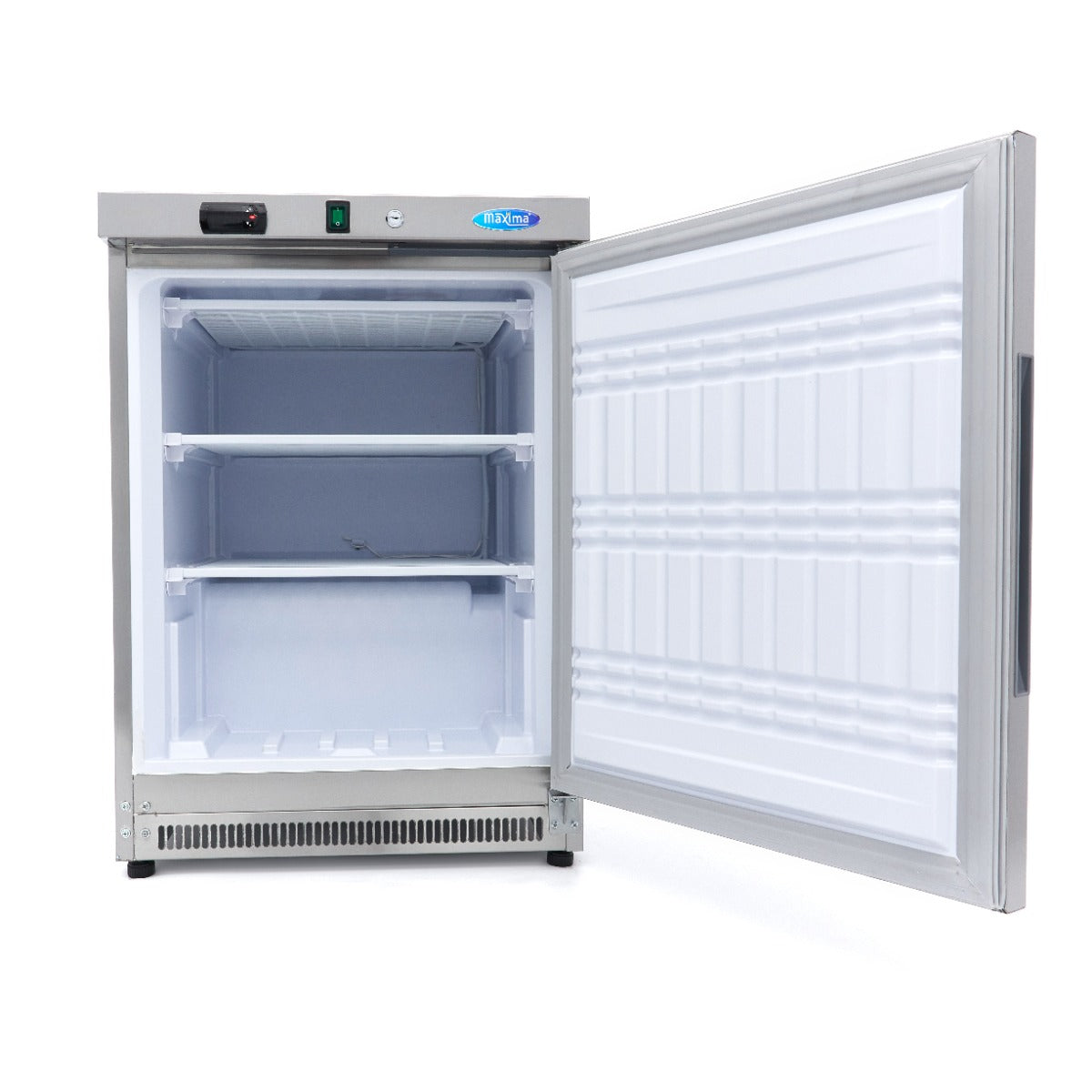 Fryser - 200L - 2 faste hylder - Rustfrit stål