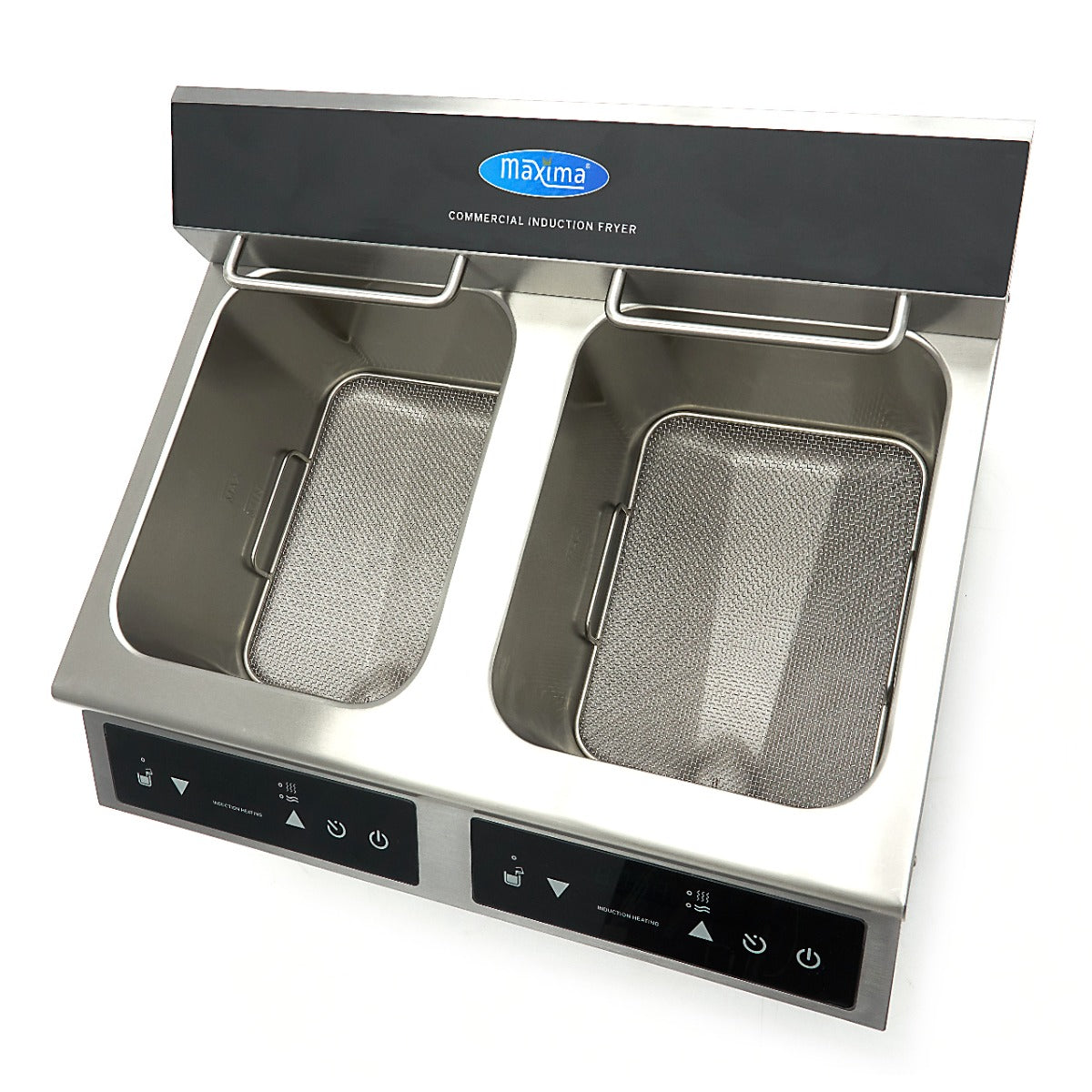 Friture - 2 x 8L - 2 kurve - med aftapningshane - Induktion