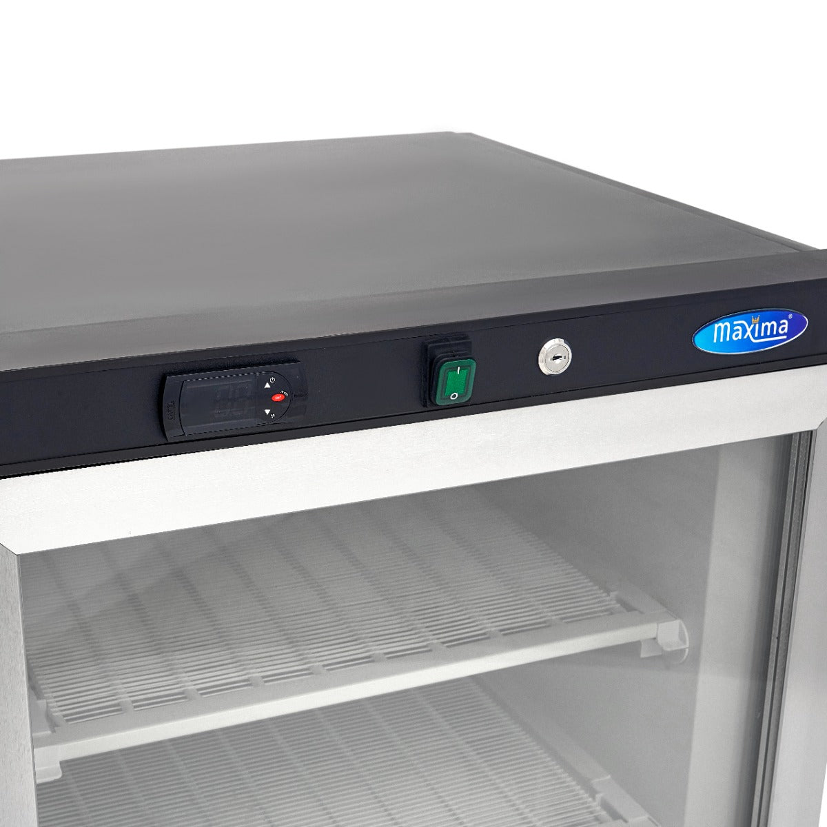 Fryser - 200L - Sort - med glaslåge