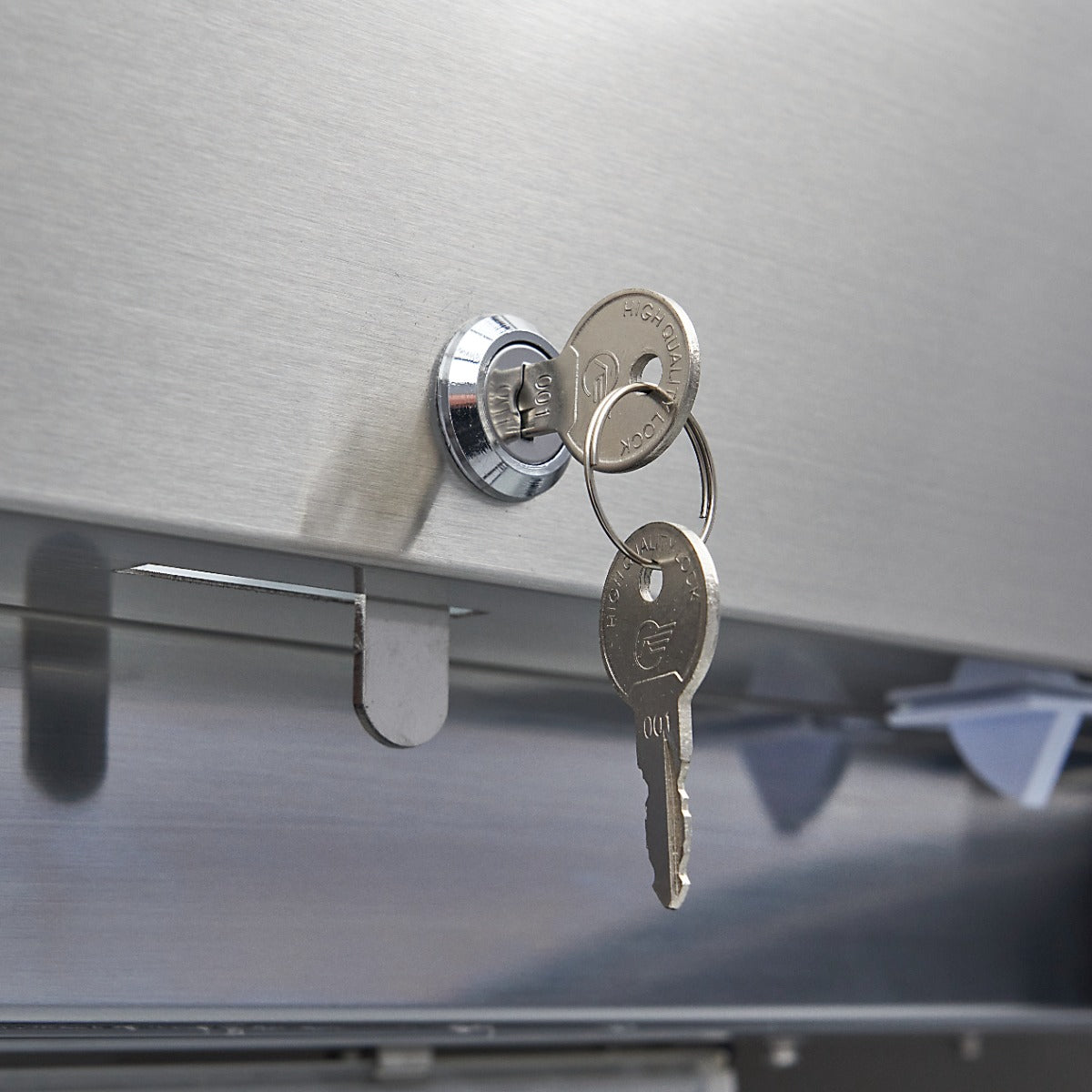 Fryser - 700L - 3 justerbare hylder (2/1 GN) - Rustfrit stål - med glasdør