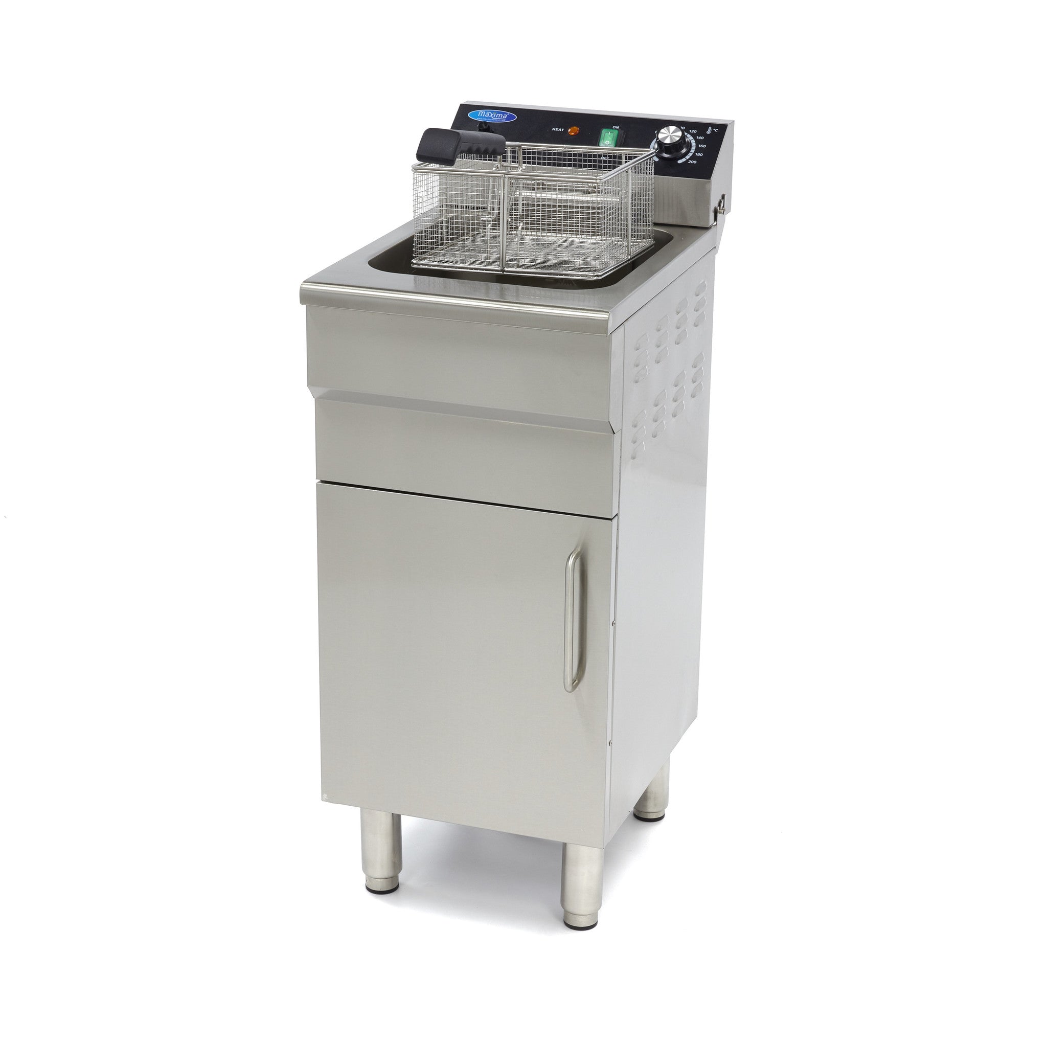 Friture - 16 Liter - 1 kurv - med aftapningshane og underbord