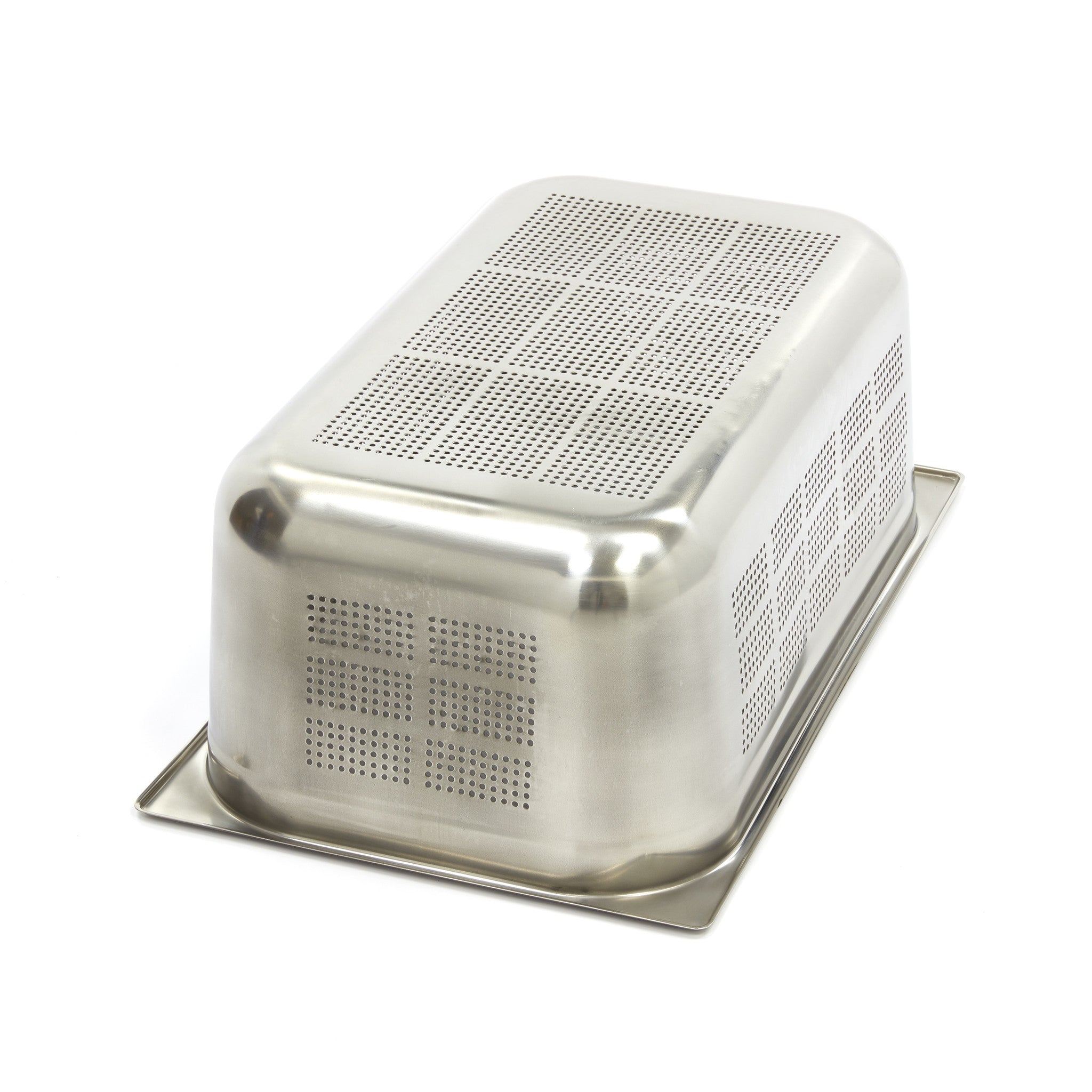 Gastronorm beholder - 3 stk - 1/1 GN - 20 cm dyb - Rustfrit stål - Perforeret