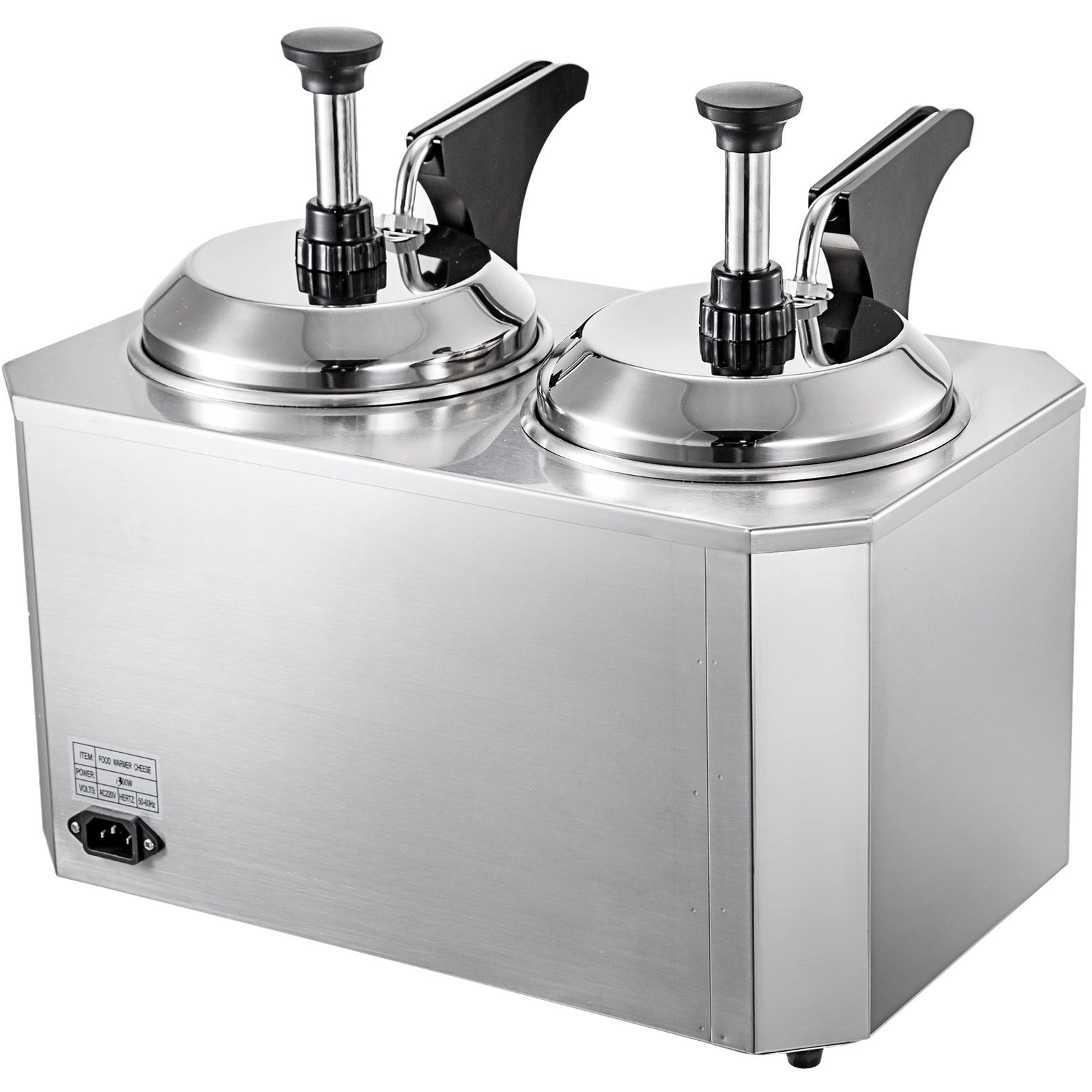 Dispenser til chokoladesauce / karamelsauce - 2 x 2,5 liter med termostat